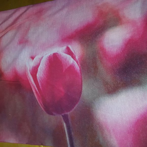 Pink Tulip Neck Gaiter Ski Mask Face Mouth Cover - Picture 2 of 4